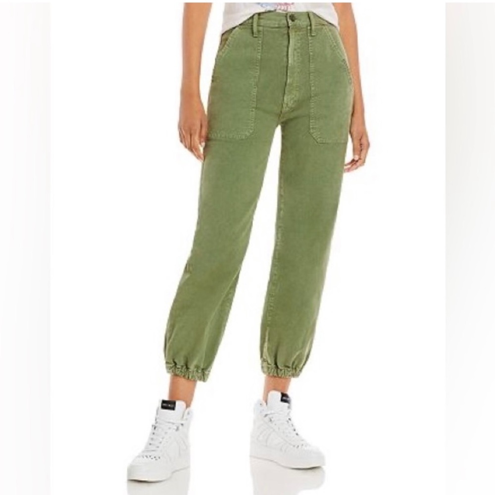Mother The Wrapper Patch Springy Jeans in Army Sz 26
